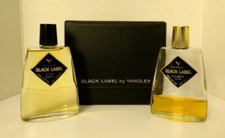 Yardley Black Label After Shave & Cologne Vintage Men 