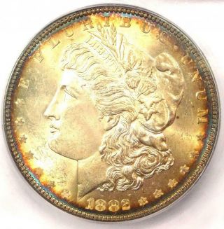 1882 - P (1882) Morgan Silver Dollar $1 - Icg Ms65 - Rare In Ms65 - $585 Value