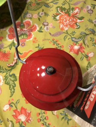 Vintage 1967 Red Coleman 200A Gas Camping Lantern W/ Box And Papers 4