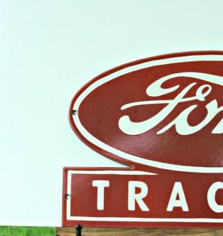 Vintage Porcelain Ford Tractor Sign 2