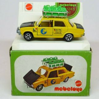 Mebetoys A41 - Fiat 124s Raid 1:43 - Die Cast Italy Boxed - Mattel 124 Vintage