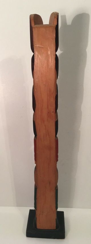Vintage Hand Carved Native American Totem Pole 4