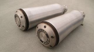 Supertrapp Mufflers End Cans Pair Vintage 1980 