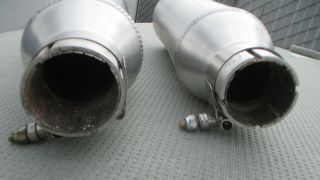 SUPERTRAPP MUFFLERS END CANS PAIR VINTAGE 1980 ' s ALUMINUM 3