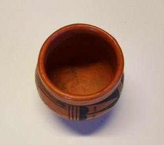 Hopi Pottery,  Vintage Redware,  Small Pot,  Signed,  Awesome Piece 7