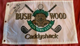Bill Murray Hand Signed Autograph Caddyshack Flag Signature Rare Carl Spackler