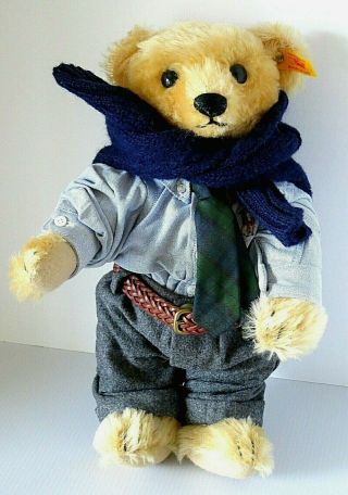 Steiff Polo Ralph Lauren Preppy Bear Limited Edition Made In Germany