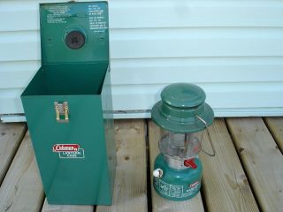 Vintage Coleman 321b Lantern Dated 2 - 79 With Green Case,  Near