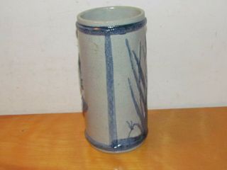 Antique Vintage Sleepy Eye Cattail Vase 1903 - 1906 Weir Pottery Co.  Monmouth ILL 4