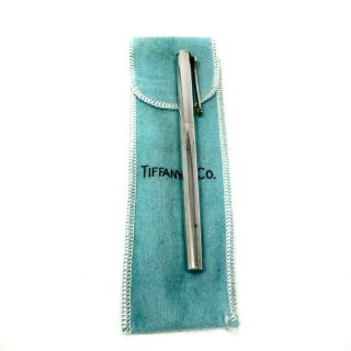 Tiffany & Co.  Sterling Silver 925 Vintage Ball Point Pen With Pouch