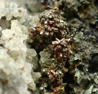 Argentopyrite Fine Crystals On Arsenic Rare Locality Wolkenstein,  Germany