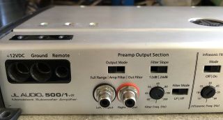 Rebuilt Old School JL Audio 500/1 v2 1 Channel amplifier,  Rare,  SQ,  Slash,  Monoblock 4