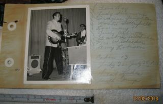 Vintage Rare 1959 Elvis Presley polaroid photograph WHRV radio,  Great Lakes camp 2