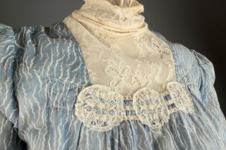 VTG Women ' s Antique Late 1800s/ Early 1900s Blue Edwardian Outfit Sz XS 2619 6