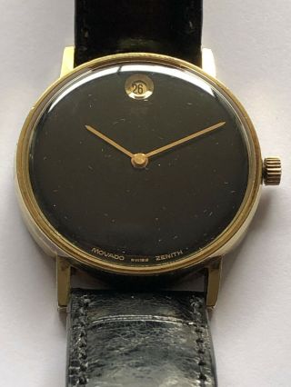 Vintage Movado Museum Watch Early ‘70’s W/ Zenith Movement