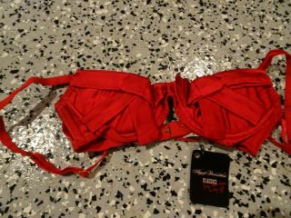 agent provocateur birthday play suit red with tags bra panties rare 3