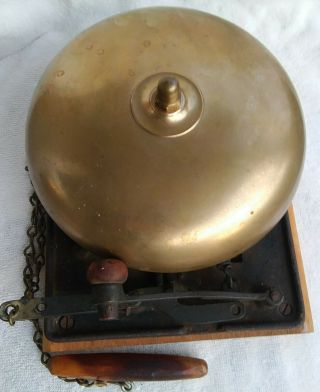 Vintage 8 " Brass Boxing Ring Bell,  Ring Side Bell,  Great Sound,