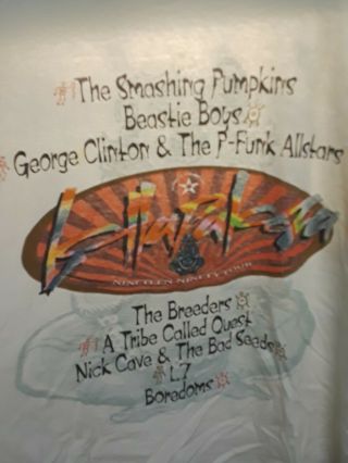 1994 Lollapalooza T - Shirt Xl Tribe Called Quest.  Beastie Boys.  Smashing Pumpkins