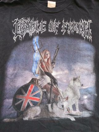 Vintage CRADLE OF FILTH Spearheading the Millennial War long sleeve shirt XL 90s 3