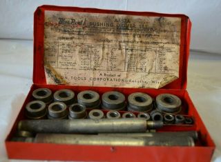 Vintage Snap - On Blue Point A157 - A Bushing Driver Set With Case