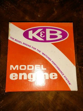 Model Engine K&b 4011.  40 R/c Front Rotor With K&b Carb Vintage