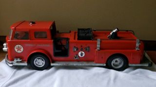 Vintage 1960s Buddy L Texaco Fire Chief Fire Truck 25 " Long