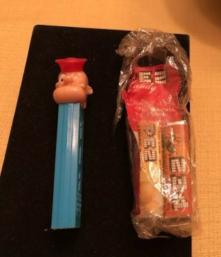 Vintage Pez No Feet Popeye Red Hat With Candy