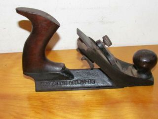 RARE STANLEY No.  72 CHAMFER WOOD HANDLE CARPENTRY PLANER WOOD TOOL 2