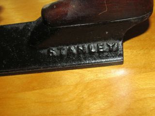 RARE STANLEY No.  72 CHAMFER WOOD HANDLE CARPENTRY PLANER WOOD TOOL 9