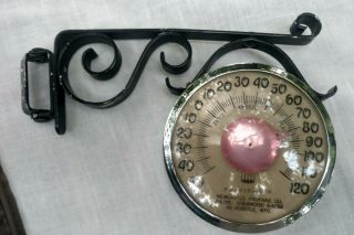 Vintage Indoor/outdoor Wall Mount Thermometer By Frigidaire Newcastle Propane Wy