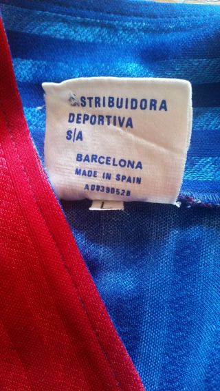 MEYBA - BARCELONA Football Club - 1992 - Vintage T Shirt - Size L - RARE 3