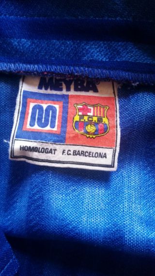 MEYBA - BARCELONA Football Club - 1992 - Vintage T Shirt - Size L - RARE 5