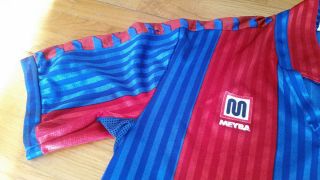 MEYBA - BARCELONA Football Club - 1992 - Vintage T Shirt - Size L - RARE 7