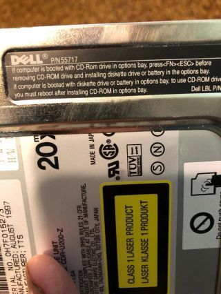 Dell Latitude LM TS30G Vintage AC adapter Windows 95 Laptop Collectable 4