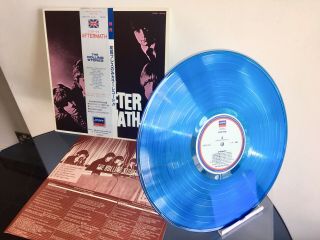 The Rolling Stones - Aftermath Rare Japan Obi Never Played Blue Vinyl Lp