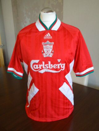 Liverpool 1993 Adidas Home Shirt Large Adults Rare Old Vintage