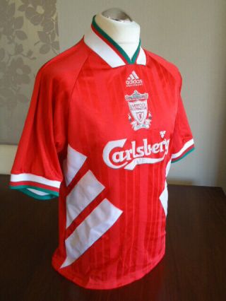 LIVERPOOL 1993 adidas Home Shirt LARGE ADULTS Rare Old Vintage 5