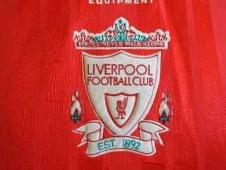 LIVERPOOL 1993 adidas Home Shirt LARGE ADULTS Rare Old Vintage 7