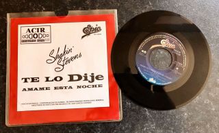 Shakin’ Stevens Rare 7” MEXICO “Te Lo Dije” (DIDDLE I) B/w Love Me Tonight Radio 2