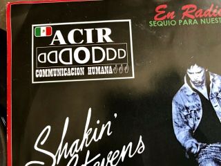 Shakin’ Stevens Rare 7” MEXICO “Te Lo Dije” (DIDDLE I) B/w Love Me Tonight Radio 9