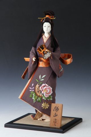 Japanese Vintage Geisha Doll - Traditional Percussion -