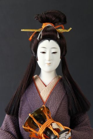 Japanese Vintage Geisha Doll - Traditional Percussion - 3