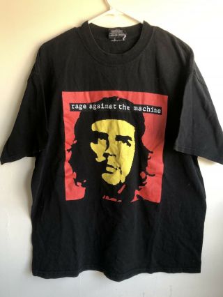 Vtg Rage Against The Machine Che Guevara T - Shirt Size L - Xl True Vintage