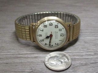 Vintage Gold Filled Bulova Accutron Railroad Approved Men ' s Jewelry Wrist Watch 8