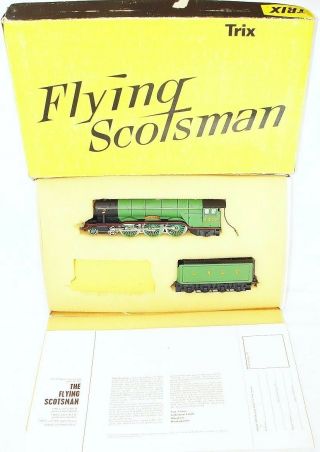 Trix Oo Ho A3 Flying Scotsman Steam Locomotive & Corridor Tender 1965 Nmib Rare