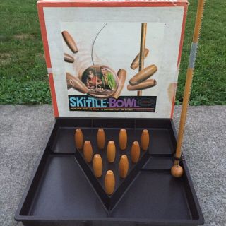 Vintage Skittle - Bowl Game By Aurora 1969 Bowling Game Complete
