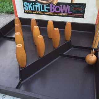 Vintage Skittle - Bowl Game By Aurora 1969 Bowling Game Complete 4