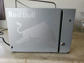 Very Rare Vestfrost Red Bull Countertop Mini Fridge Cooler led w/ Automatic Door 4