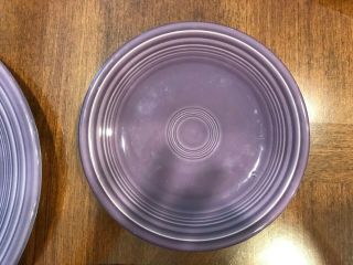 Vintage FIESTA Fiestaware Rare Retired LILAC 4 piece place setting 3