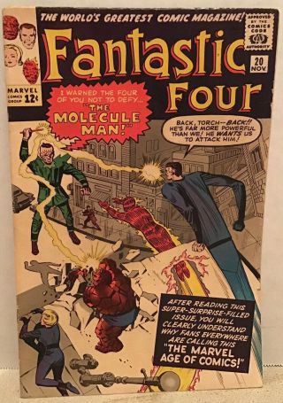 Fantastic Four 21 Marvel Comic 1963 Vintage Silver Age Stan Lee Jack Kirby 1960s